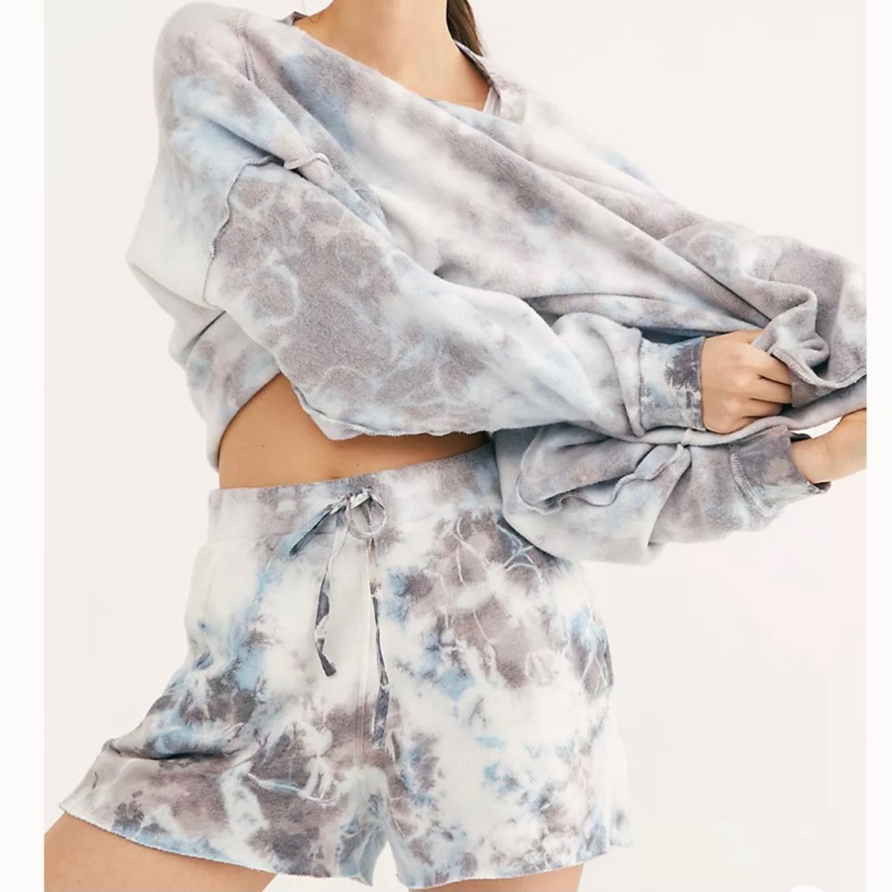 Free People Kelly Washed Set in Ocean NWT